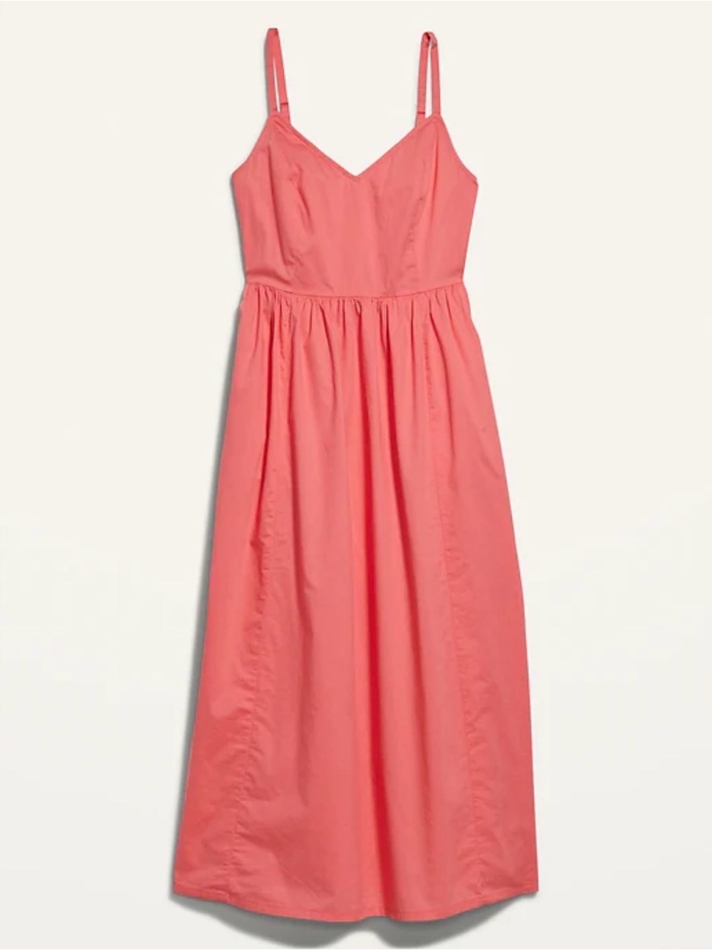 Old Navy women’s fairy Coral Spaghetti-Strap Maxi Dress XS tall